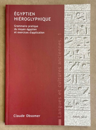 Item #M8765 Egyptien hiéroglyphique. Grammaire pratique du moyen égyptien et exercices...