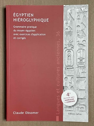Item #M8765b Egyptien hiéroglyphique. Grammaire pratique du moyen égyptien et exercices...[newline]M8765b-00.jpeg