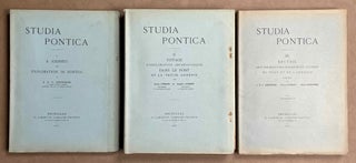 Item #M8767 Studia Pontica. Vol. I: A journey of exploration in Pontus. Vol. II: Voyage...