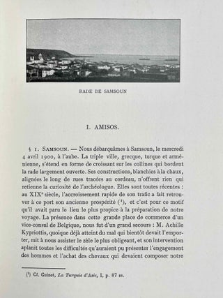 Studia Pontica. Vol. I: A journey of exploration in Pontus. Vol. II: Voyage d'exploration archéologique dans le Pont et la petite Arménie. Vol. III: Recueil des Inscriptions Grecques et Latines du Pont et de L'Arménie (Fascicule I, all published) (complete set)