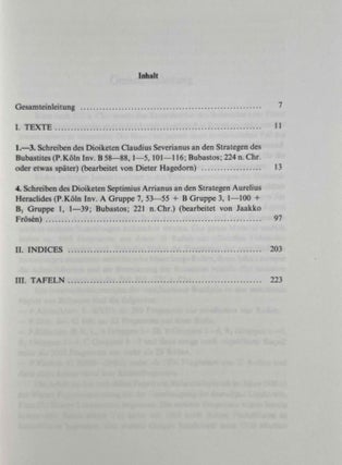 Die verkohlten Papyri aus Bubastos (I)