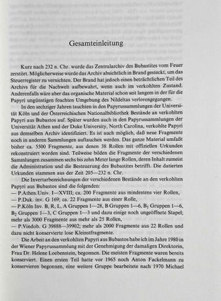 Die verkohlten Papyri aus Bubastos (I)