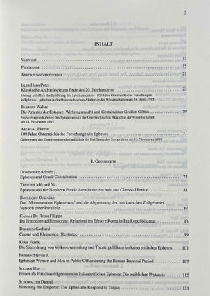 100 Jahre Österreichische Forschungen in Ephesos. Akten des Symposions, Wien 1995. Textband + Tafelband + Pläne (complete set)