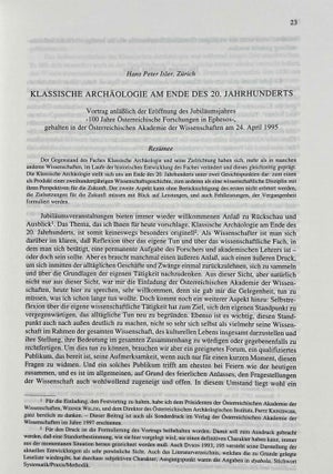 100 Jahre Österreichische Forschungen in Ephesos. Akten des Symposions, Wien 1995. Textband + Tafelband + Pläne (complete set)