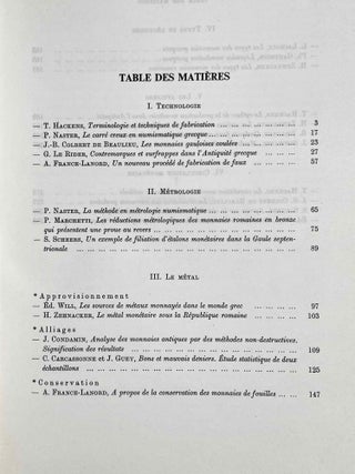 Numismatique antique: problèmes et méthodes. Actes du colloque organisé à Nancy du 27 septembre au 2 octobre 1971 par l'université de Nancy II et l'Université Catholique de Louvain.