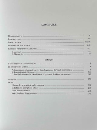 La collection d'inscriptions gallo-grecques et latines du Musée Calvet. Texte & Planches (complete set)[newline]M8780-02.jpeg