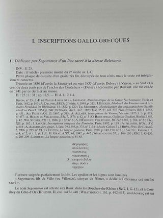 La collection d'inscriptions gallo-grecques et latines du Musée Calvet. Texte & Planches (complete set)[newline]M8780-05.jpeg
