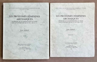Item #M8783 Les protomés féminines archaïques. Recherches sur les réprésentations du visage...