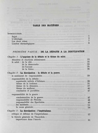 Athènes devant la défaite de 404. Histoire d'une crise idéologique.