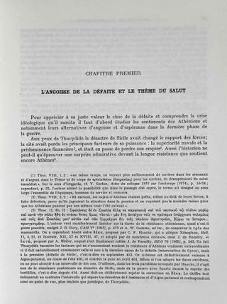 Ath&egrave;nes devant la d&eacute;faite de 404. Histoire d'une crise id&eacute;ologique.
