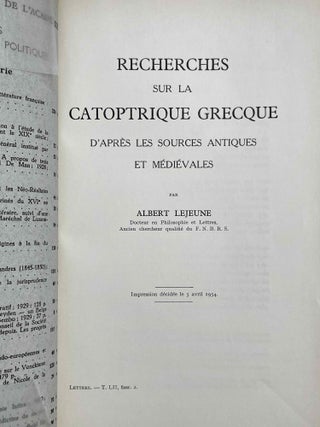Recherches sur la Catoptrique grecque d'après les sources antiques et médiévales[newline]M8785-01.jpeg