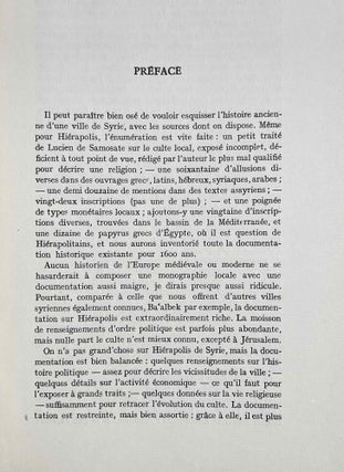 Hiérapolis de Syrie. Essai de monographie historique.