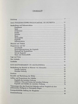 Zwei Ptolemaierbauten. Das Ptolemaierweihgeschenk in Olympia und ein Bauvorhaben in Alexandria.