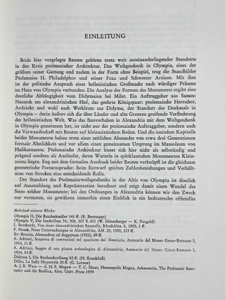Zwei Ptolemaierbauten. Das Ptolemaierweihgeschenk in Olympia und ein Bauvorhaben in Alexandria.