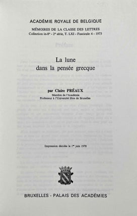 La lune dans la pensée Grecque
