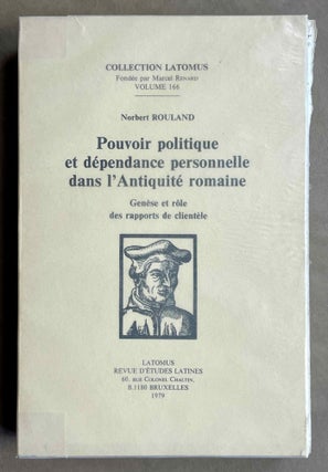 Item #M8791 Pouvoir politique et dépendance personnelle dans l'Antiquité romaine. Genèse...