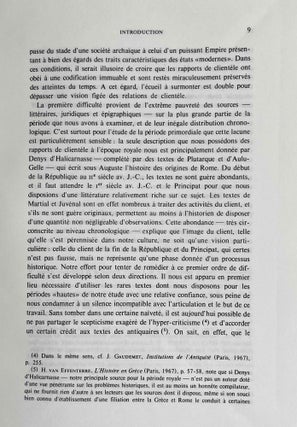 Pouvoir politique et dépendance personnelle dans l'Antiquité romaine. Genèse et rôle des rapports de clientèle.