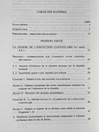 Pouvoir politique et dépendance personnelle dans l'Antiquité romaine. Genèse et rôle des rapports de clientèle.