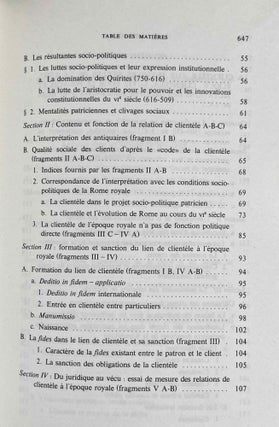 Pouvoir politique et dépendance personnelle dans l'Antiquité romaine. Genèse et rôle des rapports de clientèle.