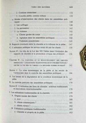 Pouvoir politique et dépendance personnelle dans l'Antiquité romaine. Genèse et rôle des rapports de clientèle.