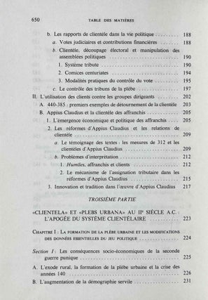 Pouvoir politique et dépendance personnelle dans l'Antiquité romaine. Genèse et rôle des rapports de clientèle.