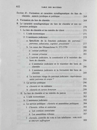 Pouvoir politique et dépendance personnelle dans l'Antiquité romaine. Genèse et rôle des rapports de clientèle.