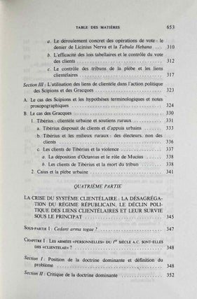 Pouvoir politique et dépendance personnelle dans l'Antiquité romaine. Genèse et rôle des rapports de clientèle.