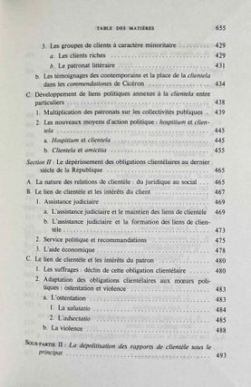 Pouvoir politique et dépendance personnelle dans l'Antiquité romaine. Genèse et rôle des rapports de clientèle.