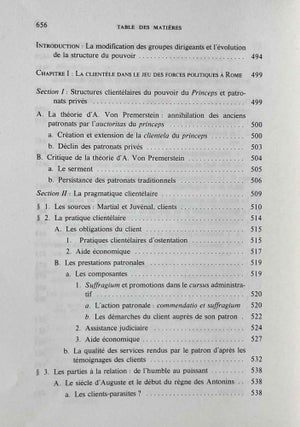 Pouvoir politique et dépendance personnelle dans l'Antiquité romaine. Genèse et rôle des rapports de clientèle.