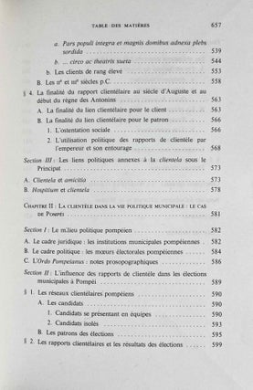 Pouvoir politique et dépendance personnelle dans l'Antiquité romaine. Genèse et rôle des rapports de clientèle.