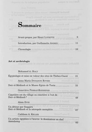 Deir el-Medineh et la Vallée des Rois. La vie en Egypte au temps des pharaons du Nouvel Empire (Actes du colloque organisé au Musée du Louvre les 3 et 4 mai 2002)