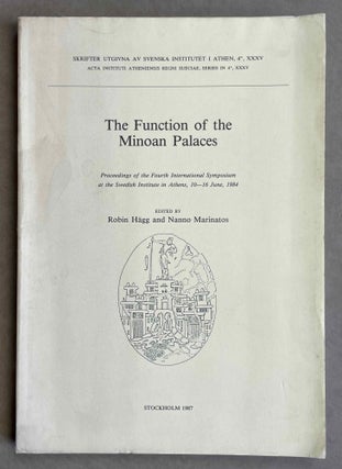 Item #M8795 The function of the Minoan Palaces. Proceedings of the fourth international symposium...[newline]M8795-00.jpeg