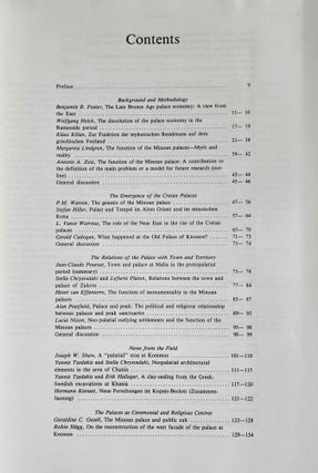 The function of the Minoan Palaces. Proceedings of the fourth international symposium at the Swedish Institute in Athens, 10-16 June, 1984.