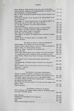 The function of the Minoan Palaces. Proceedings of the fourth international symposium at the Swedish Institute in Athens, 10-16 June, 1984.