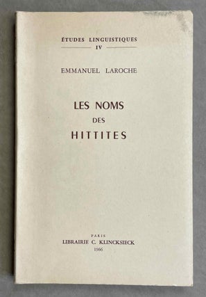 Item #M8799 Les noms des Hittites. LAROCHE Emmanuel[newline]M8799-00.jpeg