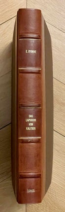 Item #M8803 Das Laphrion der Tempelbezirk von Kalydon. Mit einem religionsgeschichtlichen Beitrag...