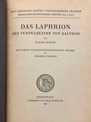 Das Laphrion der Tempelbezirk von Kalydon. Mit einem religionsgeschichtlichen Beitrag von Frederik Poulsen.[newline]M8803-02.jpeg
