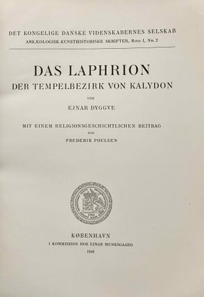 Das Laphrion der Tempelbezirk von Kalydon. Mit einem religionsgeschichtlichen Beitrag von Frederik Poulsen.[newline]M8803-05.jpeg