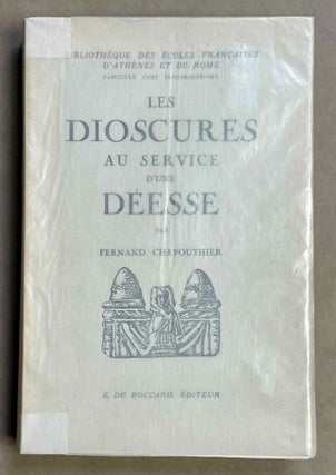 Item #M8808 Les Dioscures au service d'une déesse. Etude d'iconographie religieuse....