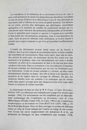 Dictionnaire inversé du copte[newline]M8816-02.jpeg