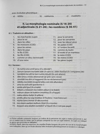 Pratique de la grammaire akkadienne. Exercices et corrig&eacute;s.[newline]M8832c-02.jpeg