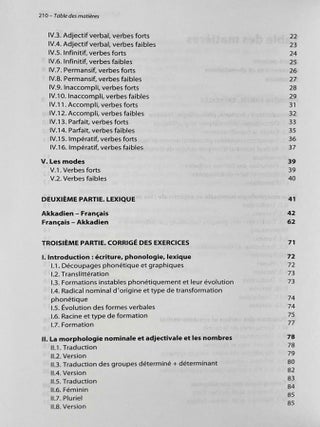 Pratique de la grammaire akkadienne. Exercices et corrig&eacute;s.[newline]M8832c-05.jpeg