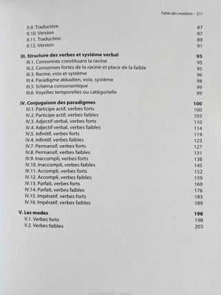 Pratique de la grammaire akkadienne. Exercices et corrig&eacute;s.[newline]M8832c-06.jpeg
