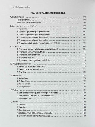 Grammaire compar&eacute;e des langues s&eacute;mitiques. El&eacute;ments de phon&eacute;tique, de morphologie et de syntaxe. 2e &eacute;dition.[newline]M8834a-08.jpeg