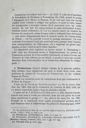 Commentaires de Pappus et de Theon d'Alexandrie sur l'Almageste. Tome I: Commentaire sur les livres 5 et 6 de l'Almageste / Pappus d'Alexandrie.[newline]M8843-05.jpeg