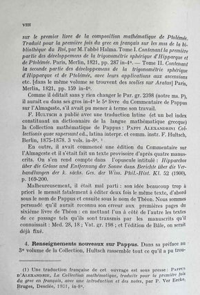 Commentaires de Pappus et de Theon d'Alexandrie sur l'Almageste. Tome I: Commentaire sur les livres 5 et 6 de l'Almageste / Pappus d'Alexandrie.[newline]M8843-07.jpeg