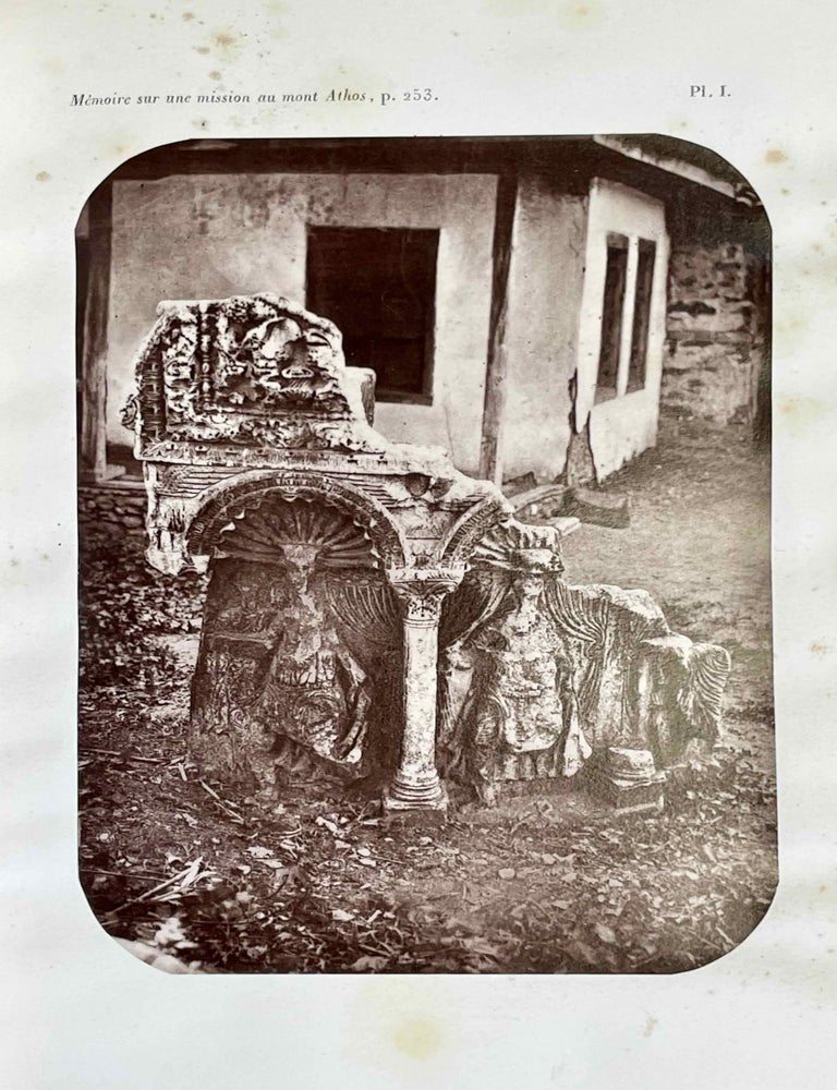 Item #M8845 M&eacute;moire sur une mission au mont Athos (par l'abb&eacute; Louis Duchesne). Suivi d'un m&eacute;moire sur un ambon conserv&eacute; &agrave; Salonique; la repr&eacute;sentation des mages en Orient et en Occident durant les premiers si&egrave;cles, (par M. Bayet). DUCHESNE Louis - BAYET Charles, Abb&eacute;.