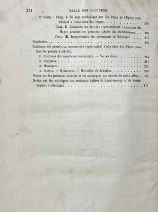 M&eacute;moire sur une mission au mont Athos (par l'abb&eacute; Louis Duchesne). Suivi d'un m&eacute;moire sur un ambon conserv&eacute; &agrave; Salonique; la repr&eacute;sentation des mages en Orient et en Occident durant les premiers si&egrave;cles, (par M. Bayet).