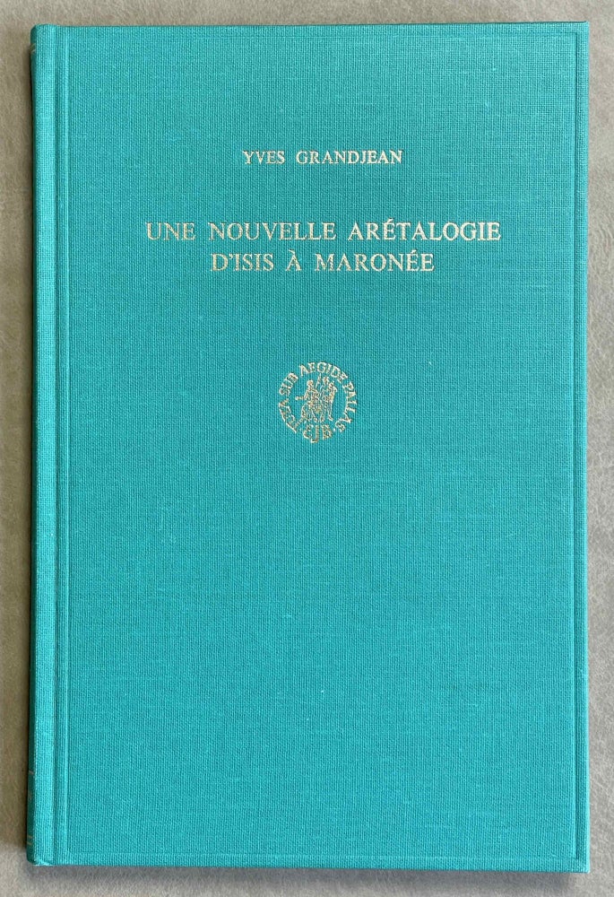 Item #M8854 Une nouvelle arétologie d'Isis à Maronée. GRANDJEAN Yves.[newline]M8854-00.jpeg