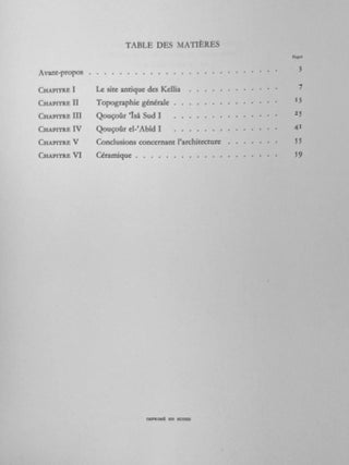 Kellia 1965. Topographie générale, mensurations et fouilles aux Qoucour Isa et aux Qoucour El-Abid, mensurations aux Qoucour El-Izeila. Première expédition archéologique de l'Université de Genève au site copte appelé Kellia, en Basse-Egypte occidentale.
